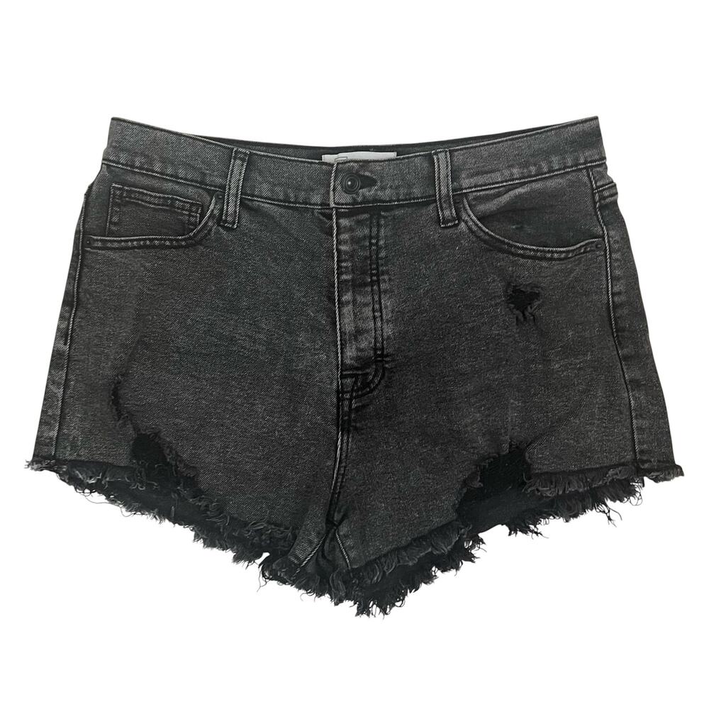 Regeneration by Celebrity Pink Beach Babe Cut Off Jean Shorts in Black 11/30
